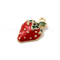 Brass Micro Pave Cubic Zirconia Pendants&nbsp;KK-D408-02KCG-03