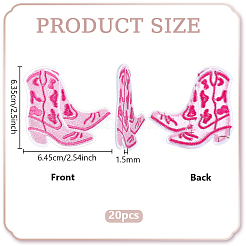 20Pcs Polyester Clothing Patches&nbsp;PATC-FG0003-71