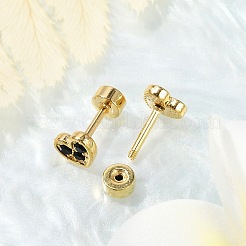Heart Rhinestone Ear Fake Plugs&nbsp;EJEW-H105-26G