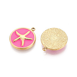 304 Stainless Steel Enamel Pendants&nbsp;STAS-T068-19B