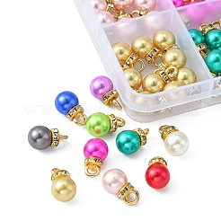 80Pcs 8 Colors ABS Plastic Charms&nbsp;KY-YW0001-29