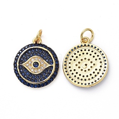 Brass Micro Pave Cubic Zirconia Pendants&nbsp;KK-I658-50A