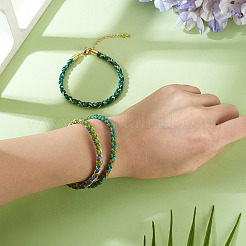 3Pcs 3 Colors 4MM Braided Nylon Cord Bracelets&nbsp;FIND-TA0009-49