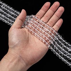 Natural Quartz Crystal Beads Strands&nbsp;G-H236-05A-8mm