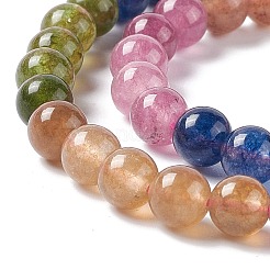 Natural White Jade Imitation Tourmaline Beads Strands&nbsp;G-I334-01A