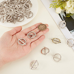 40Pcs 1-Hole Alloy Shank Buttons&nbsp;BUTT-MA0001-18P