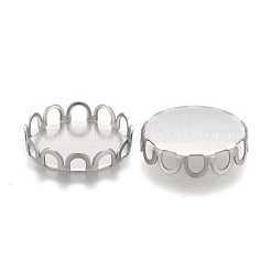 Tarnish Resistant 304 Stainless Steel Cabochon Settings&nbsp;STAS-P249-16A-P