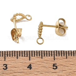 304 Stainless Steel Stud Earring Findings&nbsp;SA-CBA22DE-05G-01