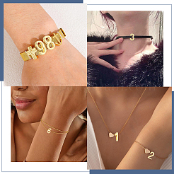 10Pcs 10 Styles Brass Slide Charms&nbsp;KK-BBC0027-79