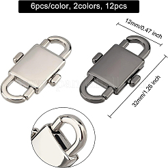 12Pcs 2 Colors Alloy Adjustable Clasps&nbsp;DIY-BC0004-59