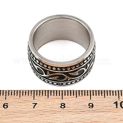 304 Stainless Steel Finger Rings Set for Men&nbsp;SA-CBA0CD2-01AS