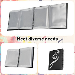 Plastic Piano Sheet Music Folder&nbsp;AJEW-WH0410-133A