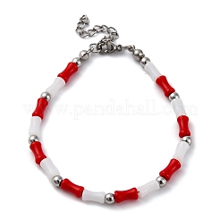 304 Stainless Steel Beaded Bracelets for Women&nbsp;BJEW-M056-05P