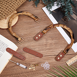 2Pcs ABS Plastic Bamboo Shaped Bag Handles&nbsp;FIND-WH0111-772A