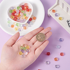 100Pcs 10 Colors Transparent Glass Beads&nbsp;GLAA-CJ0001-46