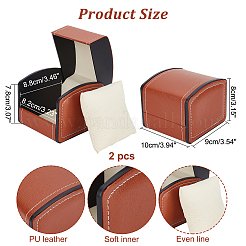 PU Leather Watch Boxes&nbsp;CON-WH0086-030A