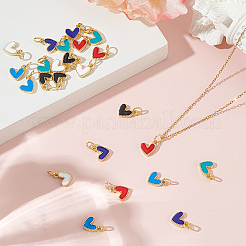 24Pcs 6 Colors Enamel Charms&nbsp;KK-HY0003-96