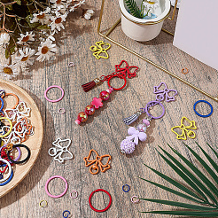 DIY Keychain Findings Kits&nbsp;DIY-SC0003-48
