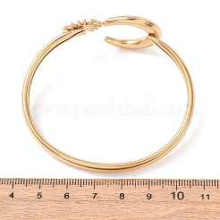 304 Stainless Steel Cuff Bangles for Women&nbsp;BJEW-Z157-01G-02