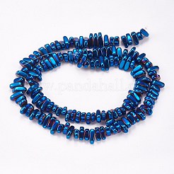 Electroplated Non-magnetic Synthetic Hematite Beads Strands&nbsp;G-P367-G07