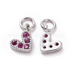 Brass Micro Pave Cubic Zirconia Charms&nbsp;RB-I078-66-M-NR