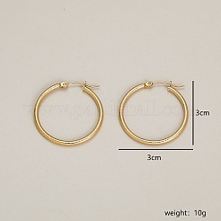 304 Stainless Steel Hoop Earrings&nbsp;BD2905-1