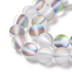 Synthetic Moonstone Beads Strands&nbsp;G-R375-8mm-A20