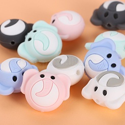 10Pcs 5 Styles Elephant Silicone Beads&nbsp;JX698A