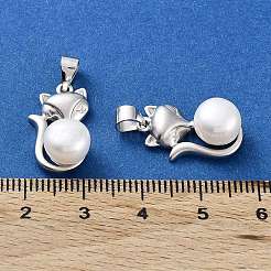 Rhodium Plated 925 Sterling Silver Pendants&nbsp;STER-A044-01MP
