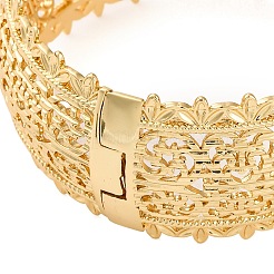 Hollow Rack Plating Brass Hinged Bracelets&nbsp;BJEW-M040-21G