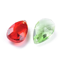 72Pcs 12 Colors Birthstone Charms Glass Pendants&nbsp;RGLA-ZZ0001-02-9x15mm