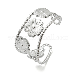 304 Stainless Steel Cuff Bangles for Women&nbsp;BJEW-Z096-04P