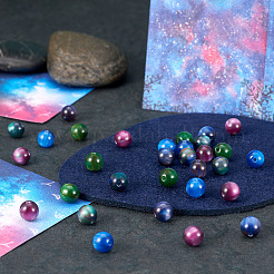 5 Bags 5 Colors Opaque Resin Beads&nbsp;RESI-TA0001-86