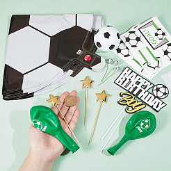 Football Paper Cake Toppers&nbsp;AJEW-SC0002-75