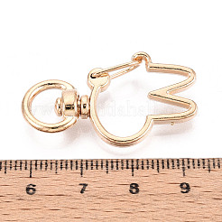 Alloy Swivel Snap Hook Clasps&nbsp;PALLOY-T090-83KCG