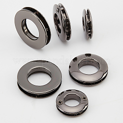 18Pcs 3 Style Alloy Grommet Eyelet Findings&nbsp;FIND-WR0006-18B