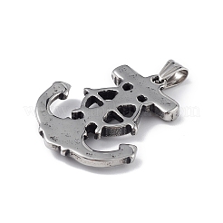 304 Stainless Steel Pendants&nbsp;STAS-H060-01AS