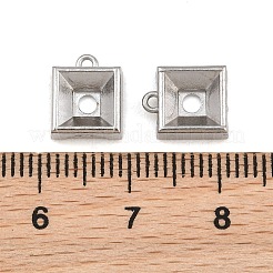 304 Stainless Steel Charm Rhinestone Settings&nbsp;SA-CBAC865-07D-P