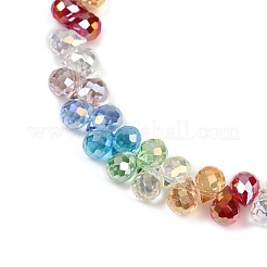 Electroplate Glass Beads Strands&nbsp;EGLA-D300-02-6mm
