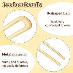 12Pcs 3 Colors Alloy Hair Forks Findings&nbsp;AJEW-GO0001-50