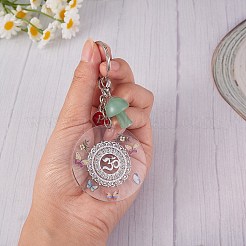 6Pcs 6 Colors Natural & Synthetic Gemstone Pendants&nbsp;G-SZ0001-89