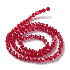 Faceted(32 Facets) Electroplate Glass Beads Strands&nbsp;X-EGLA-R018-4mm-2