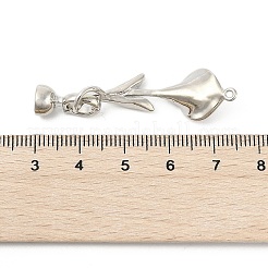 Brass Micro Pave Cubic Zirconia Fold Over Clasps&nbsp;KK-U059-08P
