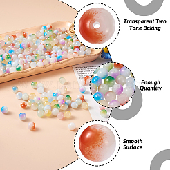 500Pcs 10 Colors Imitation Jade Glass Beads&nbsp;DGLA-KS0001-01