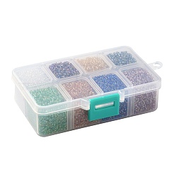 FGB 200G 8 Colors 12/0 Grade A Round Glass Seed Beads&nbsp;SEED-JP0010-01-2mm