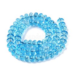 Baking Paint Transparent Glass Beads Strands&nbsp;DGLA-N005-12C