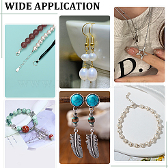 200Pcs 2 Colors Textured Brass Crimp Beads Covers&nbsp;KK-ME0003-43