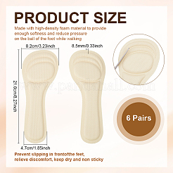 Polycotton & Foam Shoe Pads&nbsp;AJEW-WH0709-087B