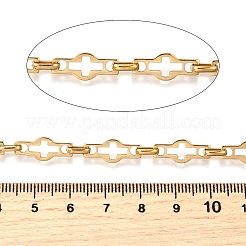 Ion Plating(IP) 304 Stainless Steel Hollow Cross Link Chains&nbsp;CHS-S012-14G
