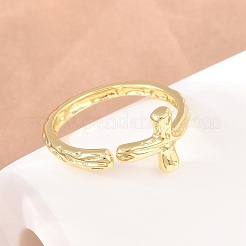 Brass Cuff Open Rings&nbsp;KK-Z165-02G